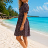 Basic Wear Club | Floral Short Sleeves Mini Dress | Summer Dress for Women