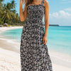 Basic Wear Club | Flory Rayon Cotton Sleeveless Maxi Dress | Lightweight Summer Dress for Women in Egypt