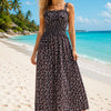 Basic Wear Club | Flory Rayon Cotton Sleeveless Maxi Dress | Lightweight Summer Dress for Women in Egypt
