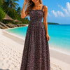 Basic Wear Club | Flory Rayon Cotton Sleeveless Maxi Dress | Lightweight Summer Dress for Women in Egypt