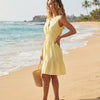 Basic Wear Club | Women's Plain Back-Tie V-Neck Summer Midi Dress | One Size UP to 85K