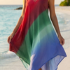Women's Loose Fit Gradient V-Neck Sundress