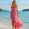 Women's Pink High-Low Summer Dress 