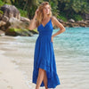 Women's Plain High-Low Summer Dress 
