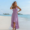 Women's light purple High-Low Summer Dress 