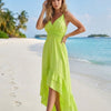 Women's yellow High-Low Summer Dress 