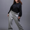 basic wear club | pants | bottoms | Gray | Melton Sweat Pants