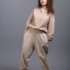 basic wear club | pants | bottoms | Beige | Melton Sweat Pants