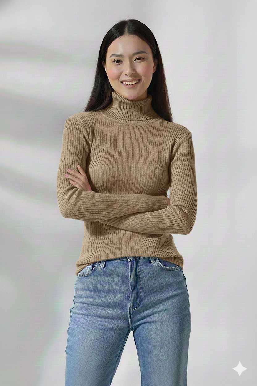 beige basic long sleeves body