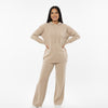 Hooded two-piece Knit Set – Comfortable Loungewear