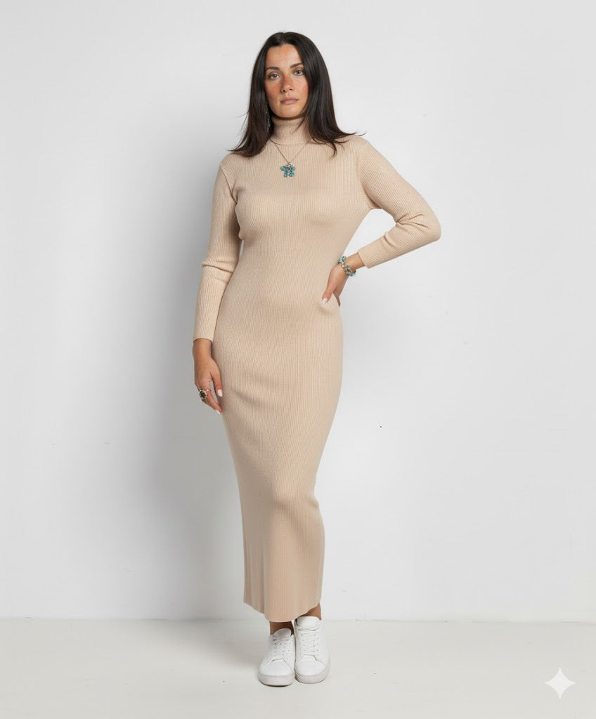 Maxi Bodycon Knit Dress – Elegant, Comfortable, and Stylish