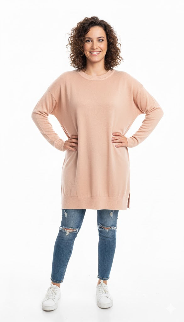 Oversized Basic Knit Sweater – Cozy and Versatile