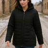 black Waterproof Puffer Jacket