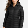 black Waterproof Puffer Jacket