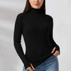Basic Long Sleeves Ribbed Knit Top – Comfortable and Chic
