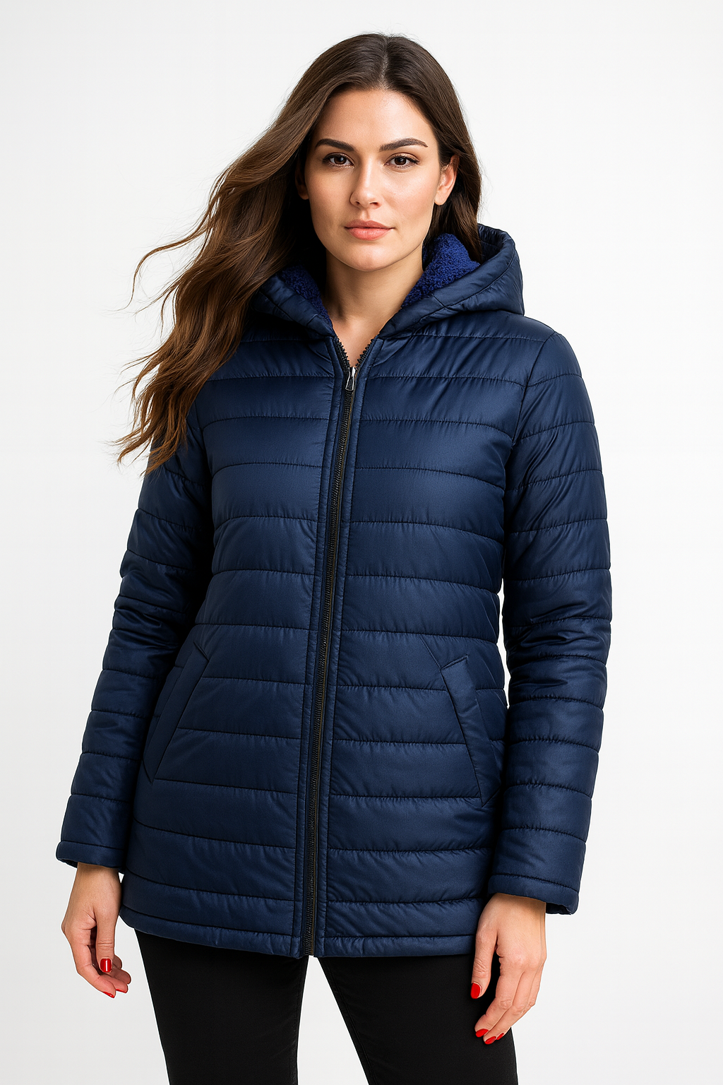 blue Waterproof Puffer Jacket