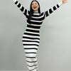 Striped Bodycon Knit Dress – Sleek and Stylish