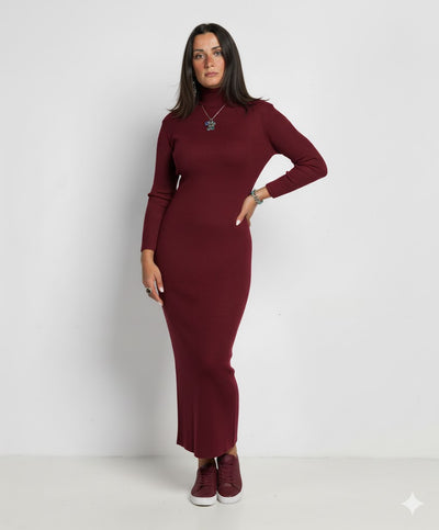 Maxi Bodycon Knit Dress – Elegant, Comfortable, and Stylish