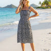 Basic Wear Club | Flory Rayon Cotton Sleeveless camouflage Mini Dress