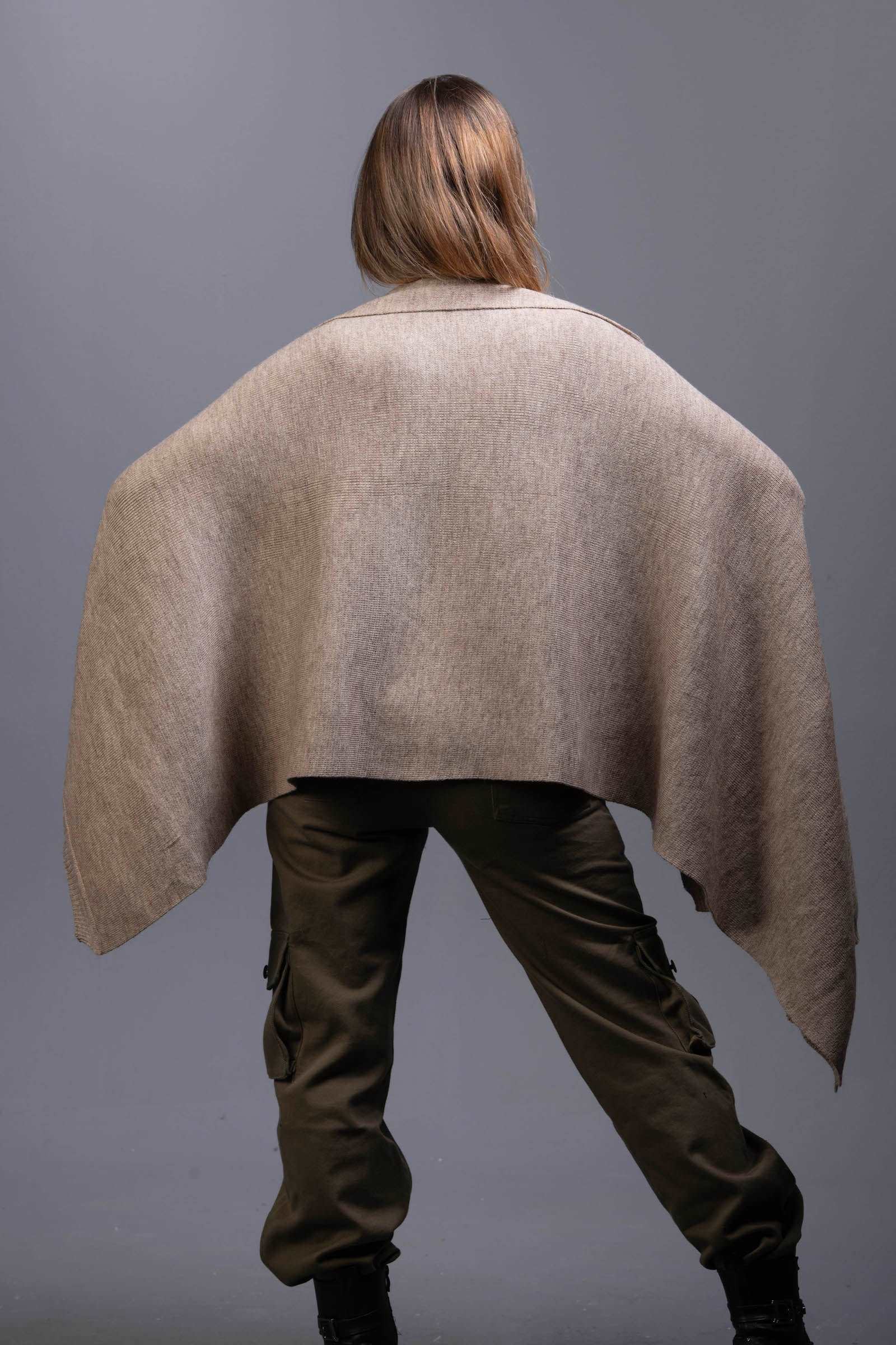 café  Knit wool Shawl