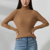 Basic Long Sleeves Ribbed Knit Top – Comfortable and Chic