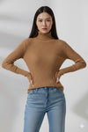 Basic Long Sleeves Ribbed Knit Top – Comfortable and Chic