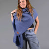 denim Knit wool Shawl