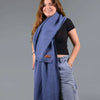 denim Knit wool Shawl