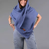 denim Knit wool Shawl