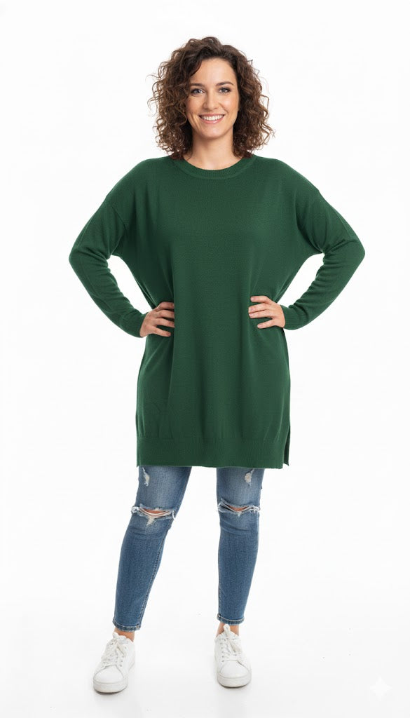 Oversized Basic Knit Sweater – Cozy and Versatile
