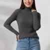 Basic Long Sleeves Ribbed Knit Top – Comfortable and Chic