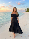 Basic Wear Club | Plain Rayon Cotton Short Sleeves Maxi Dress | Summer Dress for Women