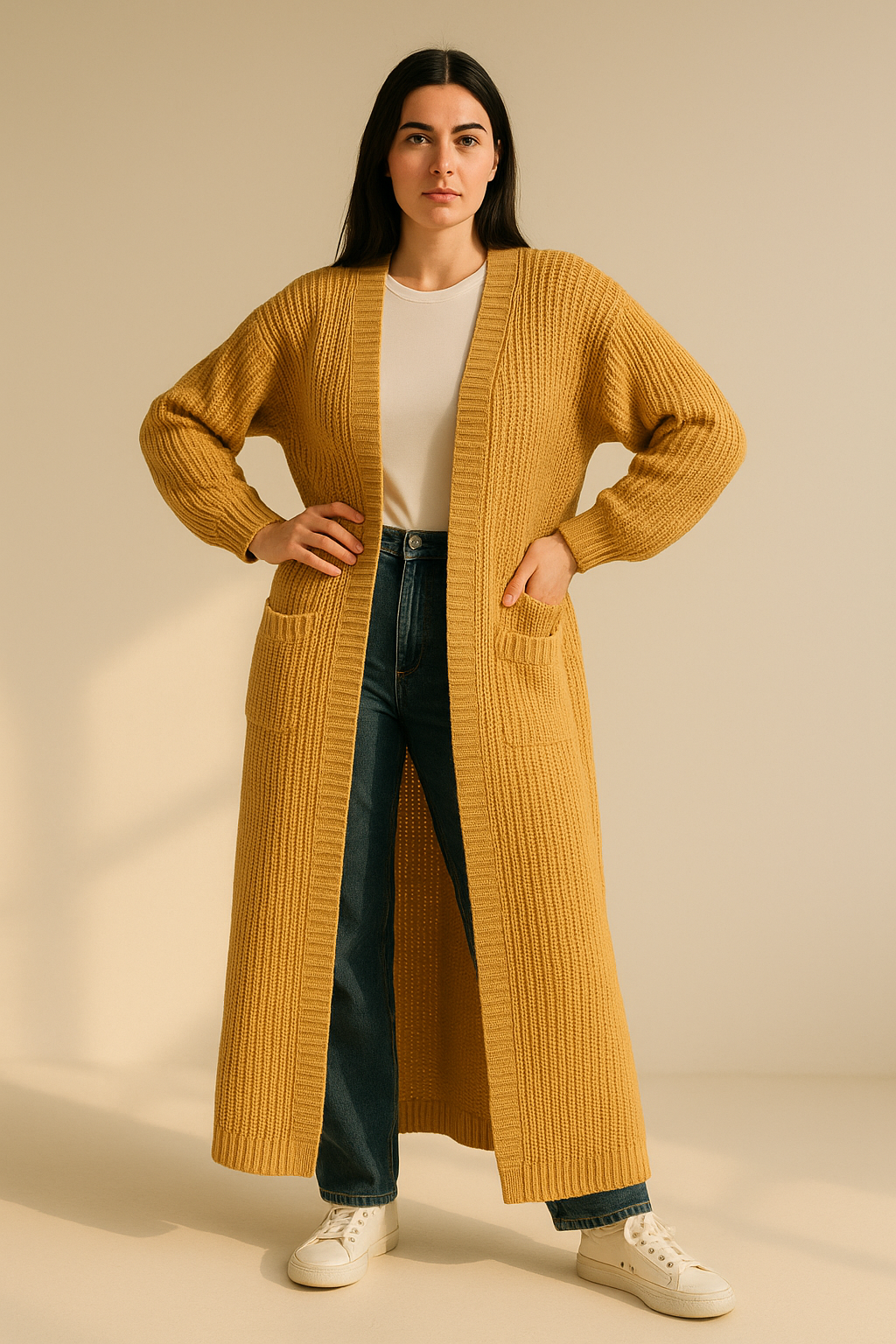 mustard _Cozy_Oversized_Knit_Cardigan