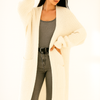 off white  Cozy Oversized Knit Cardigan