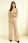 Two-Piece Mixed Cotton Knit Set