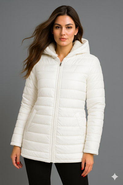 white Waterproof Puffer Jacket